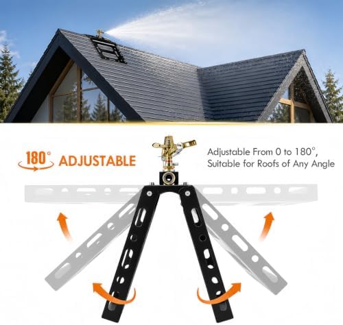 Rooftop Sprinkler for Wildfire Ember Protection, Up to 3300 Sq Ft - Image 3