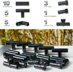 DIG 1/2" 16mm Drip Irrigation Compression Fittings Quick Start Kit | Fits .620"–.640" OD Poly Drip Tubing | High-Impact Plastic | UV Resistant | Leak-Free Performance - Image 2