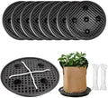 8 Pack 16 inch Self Watering Base for Fabric Grow Bag, Self-watering Plastic Elevated Plant Saucer Stand, Automatic Watering Tray for Non-woven Planter Flower Pot Growth Tent Greenhouse Indoor Outdoor by OrimercGarden