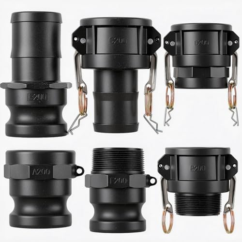 Pelopy 6 Pcs 2 Inch Black Cam Lock Fittings Kit by Pelopy