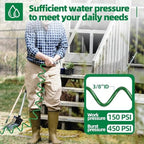SPECILITE 3/8" Lightweight Coil Garden Hose 100 FT, EVA Flexible Water Hose - Image 5