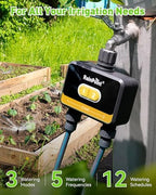 RainPoint WiFi Water Timer for Garden Hose,Yellow - Image 2