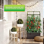 BioGreen Trellis for Raised Garden Bed with Watering System City Jungle | 12“L x 24“W x 38“H | Ideal Growth for Climbing Plants | Easy to Assemble - Image 3