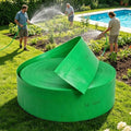 Soaker Hoses for Garden Watering, 1/1.5/2/2.5/3" Heavy Duty Drip Irrigation Hose, Linkable Flat Soaker Hose for Lawn Flower Bed Vegetable Field Effective Watering(2inch-100m/328ft) by Unknown