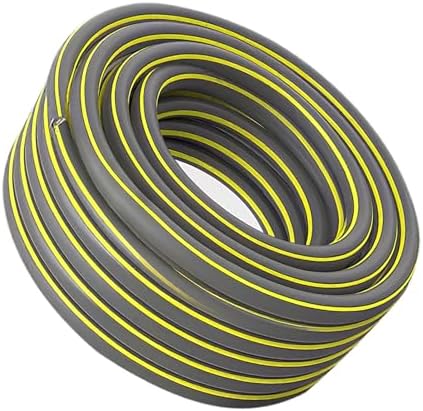 Garden Hose Heavy Duty, Flexible and Lightweight Water Hose,Kink-less Hybrid Rubber Hose for Backyard Gray-4-points 30m by Unknown