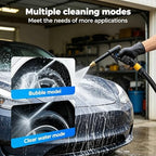 H2 Long Spray Gun + 3 Connectors, Multifunctional Car Wash Tool, 360° Adjustable Nozzle, Portable High Pressure Water Sprayer, Adjustable Garden Hose Nozzle Sprayer, Car Washing & Maintenan (2) - Image 2
