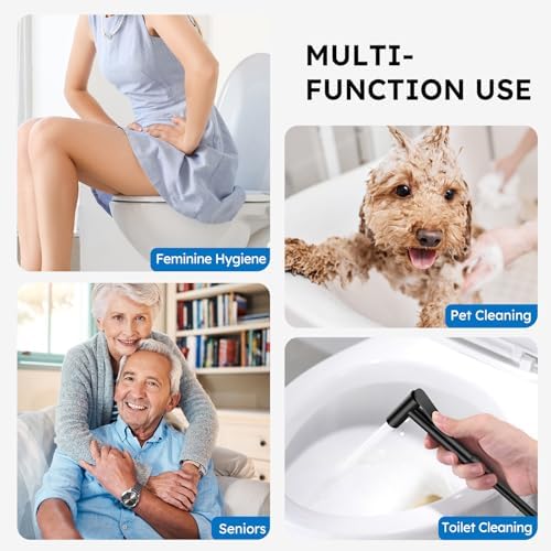 Arofa Built-in Hot and Cold Bidet Sprayer, Warm Water Bidet, Matte Black - Image 6