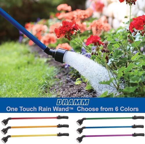 Dramm One Touch Rain Wand Watering Wand – 30 Inch Garden Watering Wand with Thumb Control Valve – Gentle Shower Spray for Plants, Flower Beds & Hanging Baskets – Berry - Image 6