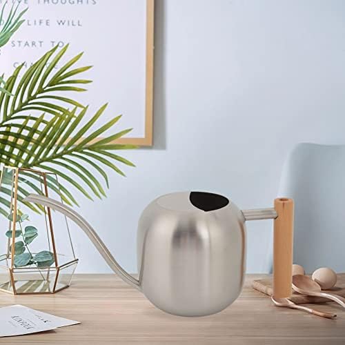 Tyenaza Watering Can Indoor Plants, 1200ML Multipurpose High Capacity Stainless Steel Watering Pot with Long Spout for Indoor Outdoor Plants (Silver) - Image 6