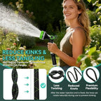 Lightweight Garden Hose, 100ft Non Expandable Water Hose with Nozzle - Image 3