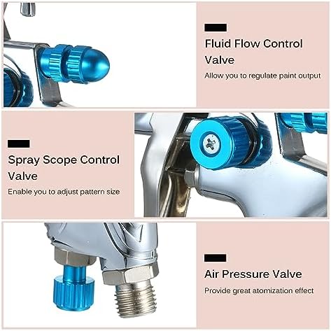 Paint Sprayers, Spray Paint Sprayer with 600ml Cup 1.4mm/1.7mm/2.0mm Nozzle for Wall/Furniture/Table/Chair Spraying Cleaning - Image 5