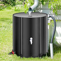 Collapsible Rain Barrel Kit with Spigot - Efficient Rainwater Collection, Durable Water Storage Barrel with Lid, Black (60x80cm/24x31in) for Eco-Friendly Gardening by Unknown