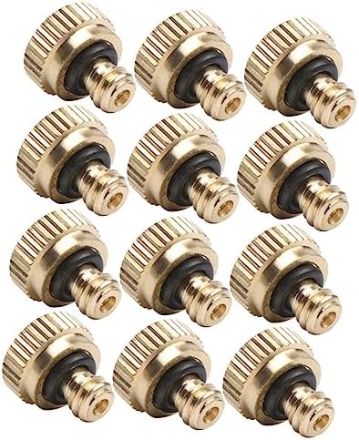 Kisangel 120pcs Low Pressure Brass Misting Nozzles for Outdoor Cooling Fine Atomizing Sprayers for Watering Landscaping and Greenhouse Irrigation - Image 6