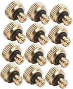 Kisangel 120pcs Low Pressure Brass Misting Nozzles for Outdoor Cooling Fine Atomizing Sprayers for Watering Landscaping and Greenhouse Irrigation - Image 6