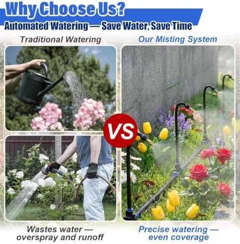 Vibeo Outside Patio Mist Cooling System with 360° Adjustable Copper Nozzles - Image 4