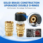 Pressure Washer Quick Connect Kit, 5000 PSI Brass Adapter Set - Image 5