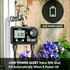 RAINPOINT 2 Zone Water Sprinkler Timer, Digital Programmable Irrigation Timer with Rain Delay & Manual Mode, Automatic Watering Controller for Lawn, Yard & Soaker Hose - Image 4