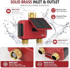 2 Zone WiFi Smart Sprinkler Timer for Garden Hose, Solar Rechargeable Water Timer with Dual Outlet, Brass Inlet & Outlet, No Hub Required, Smart Life App, Alexa & Google Assistant Compatible - Image 4