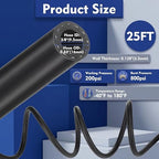 Epdm Garden Rubber Hose 3/8 Inch x 25 ft, Heavy Duty Sprayer Hose - Image 2