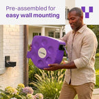 UNITY 100ft, Wall-Mounted Retractable Hose Reel, Slow Rewind, Complete System with Spray Nozzle, 180° Pivoting Mount, Fully Preassembled Compact System for Home & Garden Watering - Image 5