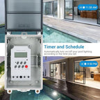 Pool Pump Timer, Outdoor Digital Timer Box, Built in Battery for 3 Years, 7 Day 28 On Off Programmable Switch with Design, Ideal for Pool Pump, Water Heater, SPA - Image 5