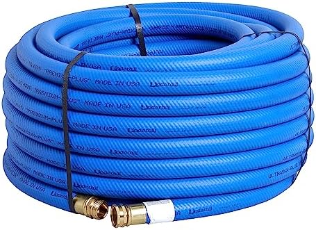Underhill UltraMax Commercial Garden Water Hose 100 ft, Lightweight, Flexible, Anti-Kink, All Weather, 1200 psi, H75-100B, 3/4 Inch x 100 ft, Blue by Underhill