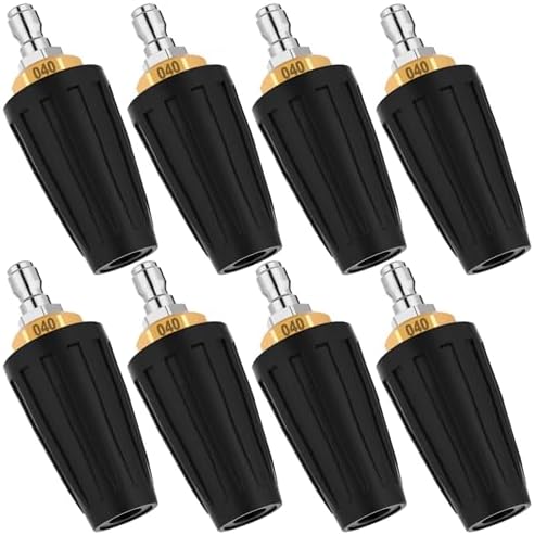 LEIFIDE 8 Pcs Turbo Pressure Washer Nozzle 4000 Psi with 1/4 Inch Connect by LEIFIDE