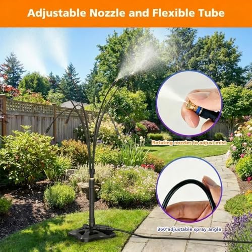 Outdoor Standing Mister for Patio Cooling, 26.2FT Hose, Portable - Image 3