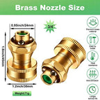 Hotop 6 Pack Big Shot Brass Hose Nozzle Adjustable Twist,3/4 Inch - Image 2