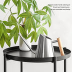 1300ml Watering Can, Durable Stainless Steel Watering Cans, Indoor Outdoor Long Spout Water Can for Succulent Bonsai Garden Flower(Stainless Steel) - Image 3