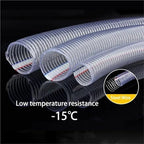 PVC Steel Wire Hose Transparent Soft Pipe Plastic Water Pump Tube Flexible Rubber With Metal Wire Tubing(ID 28mm,5M) - Image 6