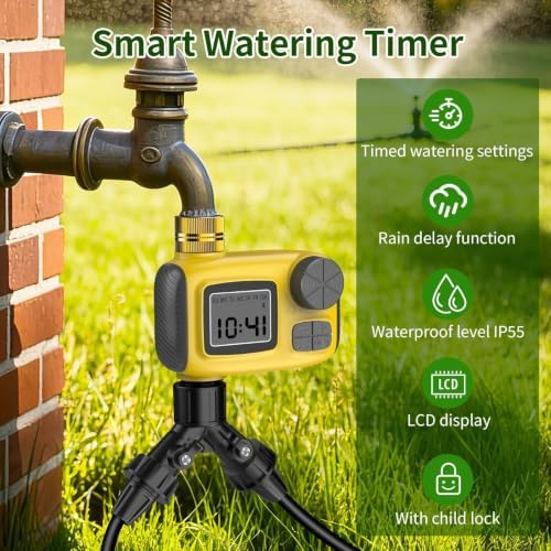 Drip Irrigation System, 165FT Garden Watering System with Water Timer - Image 2