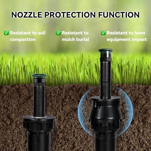12-Pack 1.5" Pop-Up Sprinkler Riser Extension, No-Dig Stackable - Image 7