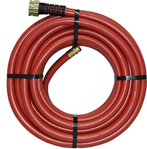 Swan Products CELSGHW58050 Element MAXLite Hot Water Rubber+ Hose with Crush Proof Couplings 50' x 5/8", Red - Image 2