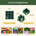 Vego garden Ultimate Seed Starting Bundle, 2Packs Giga,8 Pack Jumbo,8 Pack Standard Seedling Trays with Seedling Tray Lids and 10" x 20" Bottom Watering Trays - Image 7