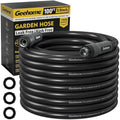 Heavy Duty Garden Hose, 100 ft x 5/8" Long Polyurethane Water Hose with Swivel Fittings, Flexible, Lightweight, No-Kink, Leakproof, Burst 600 PSI, Black by Unknown