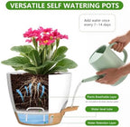 Large Self Watering Pots for Indoor Plants, 12/10/9/8 Inch White - Image 3