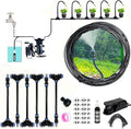 Misting Cooling System with Flexible Brass Sprayers, Garden Irrigation Misting Sprinkler System, Micro Spray Misting Drip Kit, for Outside Patio Garden Greenhouse Umbrella(21M(68.9ft)) by Unknown