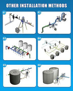 NEWTRY 1:250 to 1:25 Fertilizer Injector for Drip Irrigation Adjustable Water Powered Dosing Pump 3/4" NPT - Image 4