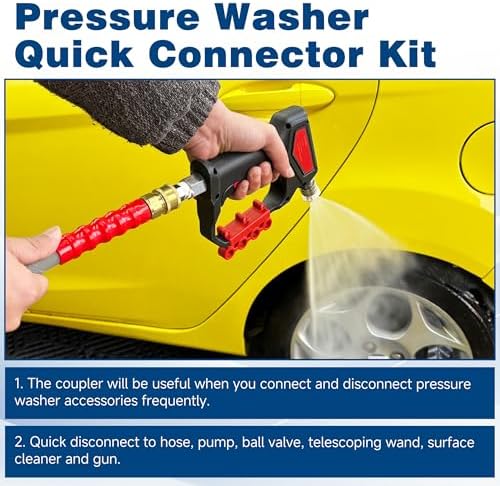 3/8 Inch NPT Pressure Washer Quick Connect Adapter Set, 12-Piece - Image 5