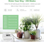 82FT Automatic Plant Watering System–HEKIWAY 390 Adjustable Watering Modes, Supports 30 Pots | Indoor Garden System & Vacation Plant Watering Devices, Auto Watering for Plants Outdoor - Image 3