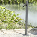 Garden Water Column with Faucet,304 Stainless Steel Vertical Water Column Outdoor Hose Stand ，Landscape Decor Yard Hydrant Fountain ，for Car Washing and Watering by Unknown