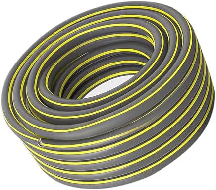 Heavy Duty Rubber Water Hose Flexible Kink Free Water Hose Garden Hose for Outdoor Lawn Irrigation and Pet Washing Gray-4-points 10m by Unknown