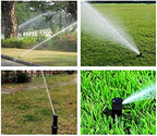 Shower Head 5Pcs G3/4" Lifting Type Buried Rotating Sprinkler 40°~360°Adjustable Pop-up Sprinkler Lawn Football Field Turf Irrigation Nozzle Watering Supplies - Image 3