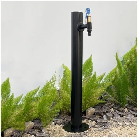 Outdoor Faucet Vertical Garden Water Column - 304 Stainless Steel Freestanding Hose Holder for Garden, Patio, Yard - Durable Outdoor Hose Stand by Unknown