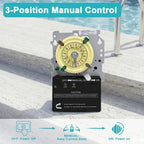 T101M Pool Timer Mechanism Only, Pool Pump Timer, 120V 40A SPST - Image 5