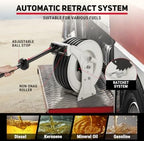 Fuel Hose Reel 3/4" x 33 ft, Retractable Diesel Reel with Nozzle - Image 3