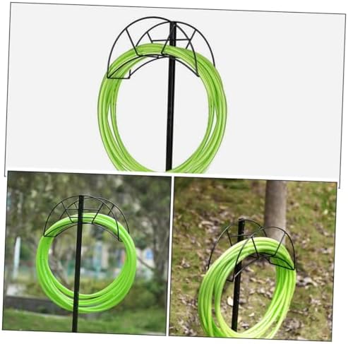 Portable Garden Hose Holder Metal Stand, Freestanding Iron Rack - Image 3