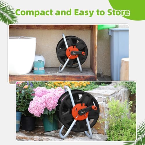 Water Hose Reel,Holds 60-80 Ft of 5/8" Hose - Image 6