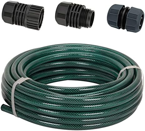 Eden 50 Ft Garden Hose and 10-Piece Hose Connector Set for Sprinkler Systems - Image 2